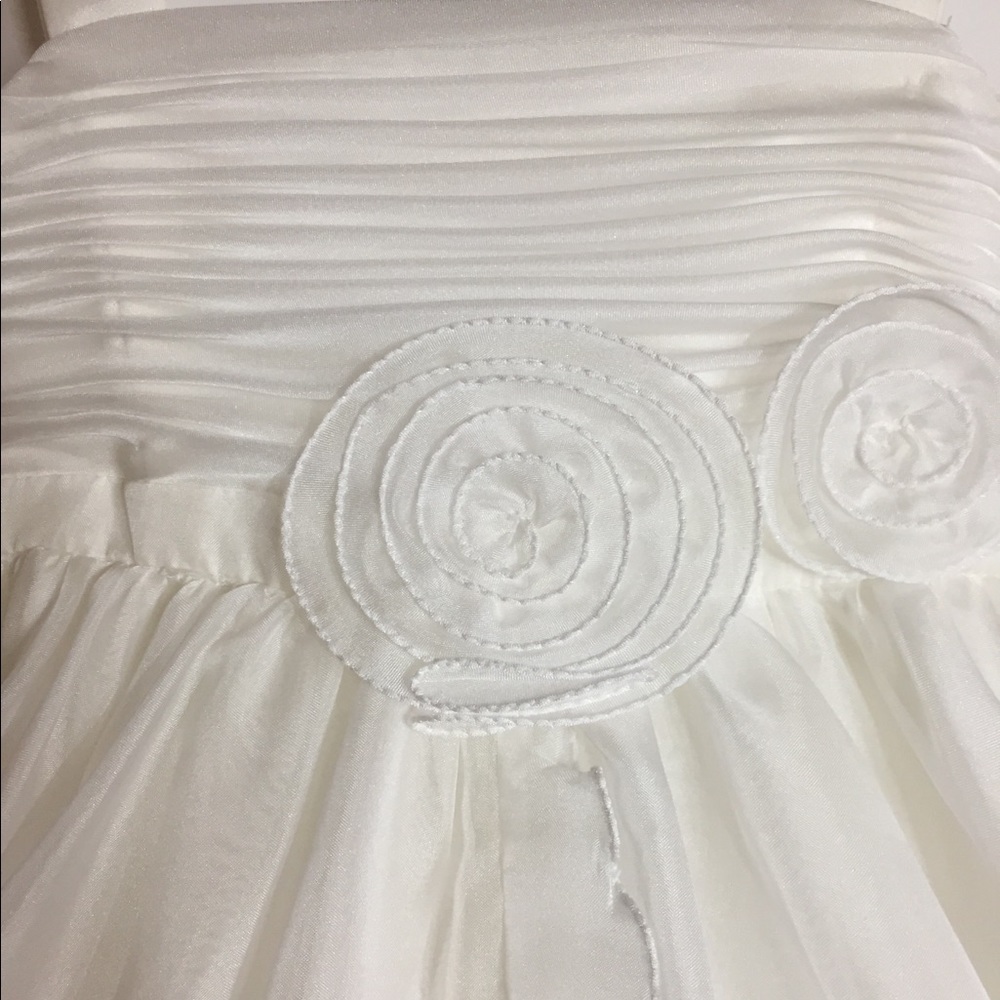 🔥”HP”🔥 KID’S PARTY Tea-Length Organza 3D Flower & Ruffle - Picture 4 of 6